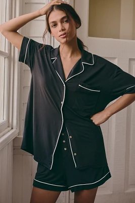 The Briar Piped Pajama Shirt: Short-Sleeve Edition