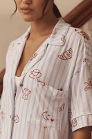 The Briar Piped Pajama Shirt: Short-Sleeve Edition