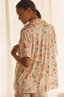 The Briar Piped Pajama Shirt: Short-Sleeve Edition