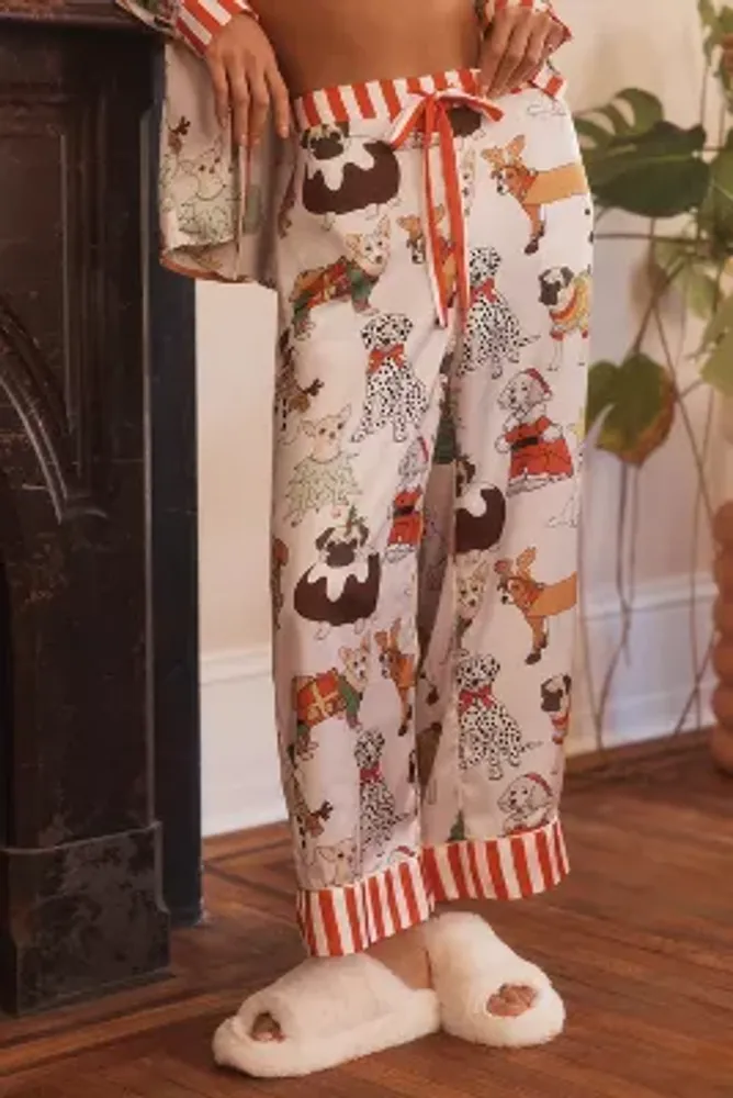 Karen Mabon Holiday Dog Long-Sleeve Pajama Set