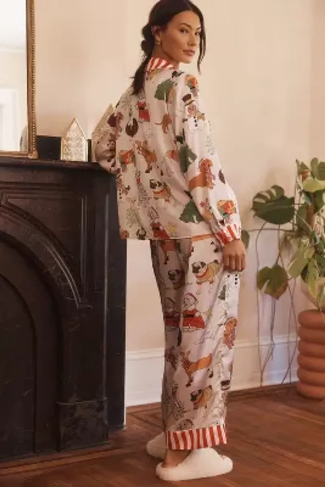 Karen Mabon Holiday Dog Long-Sleeve Pajama Set