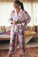 Karen Mabon Holiday Cat Long-Sleeve Pajama Set