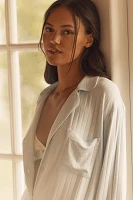Eberjey Gisele Ribbed Long-Sleeve Pajama Set