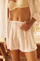 Eberjey Linen Blend Relaxed Pajama Shorts