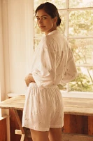 Eberjey Linen Blend Relaxed Pajama Shorts