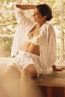 Eberjey Linen Blend Relaxed Pajama Shorts
