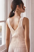 Eberjey Infinite V-Neck Ribbed Sweater Tank