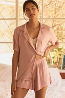 Eberjey Gisele Rib Relaxed Short Pajama Set