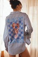 Sundry Oversized Graphic Buttondown Shirt