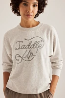 By Anthropologie Crew-Neck Graphic Sweatshirt