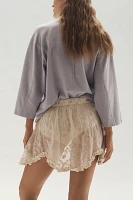 By Anthropologie Lace Mini Skirt