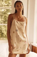 By Anthropologie Silky Mini Shift Dress