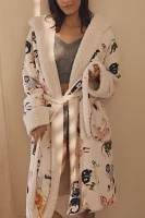 By Anthropologie Sherpa-Lined Flannel Robe