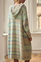 By Anthropologie Long Hooded Cardigan Sweater