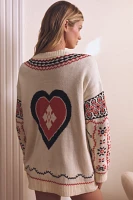 By Anthropologie Varsity Cardigan Sweater