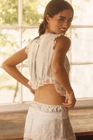 For Love & Lemons Lace Button-Front Top