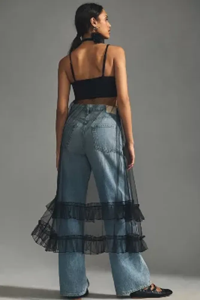 By Anthropologie Sheer Tulle Dress