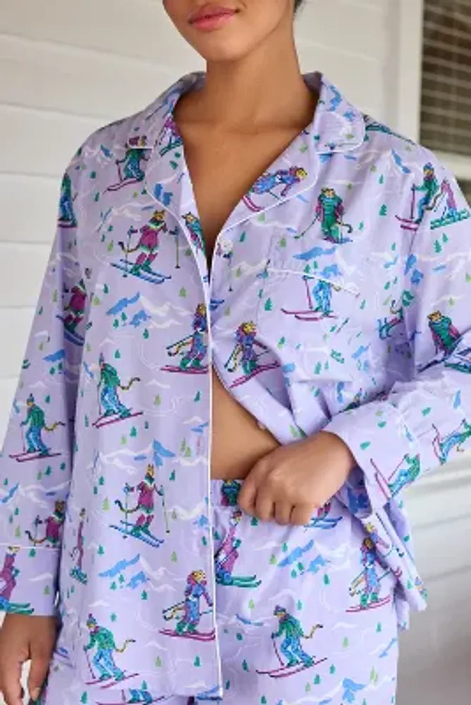 Printfresh Hit The Slopes Long-Sleeve Pajama Set