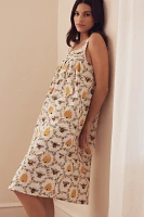 Printfresh Sweet Bee Sleeveless Sleep Dress