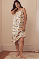 Printfresh Sweet Bee Sleeveless Sleep Dress