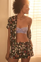 By Anthropologie Silky Patterned Pajama Shorts