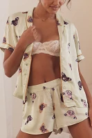 By Anthropologie Silky Patterned Pajama Shorts