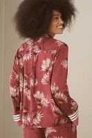 By Anthropologie Oversized Button-Front Pajama Shirt