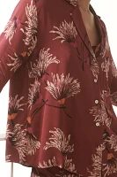 By Anthropologie Oversized Button-Front Pajama Shirt