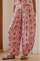 By Anthropologie Silky Wide-Leg Harem Pants