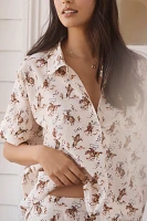 The GREAT. SLEEP Short-Sleeve Pajama Shirt