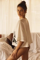 By Anthropologie Oversized Graphic Sleep Tee