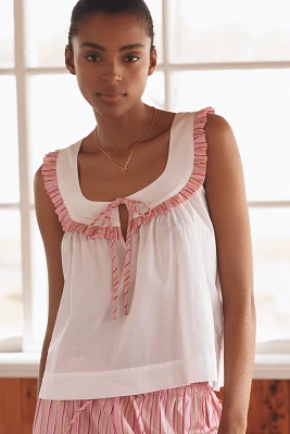 Damson Madder Arden Ruffled Shell Top