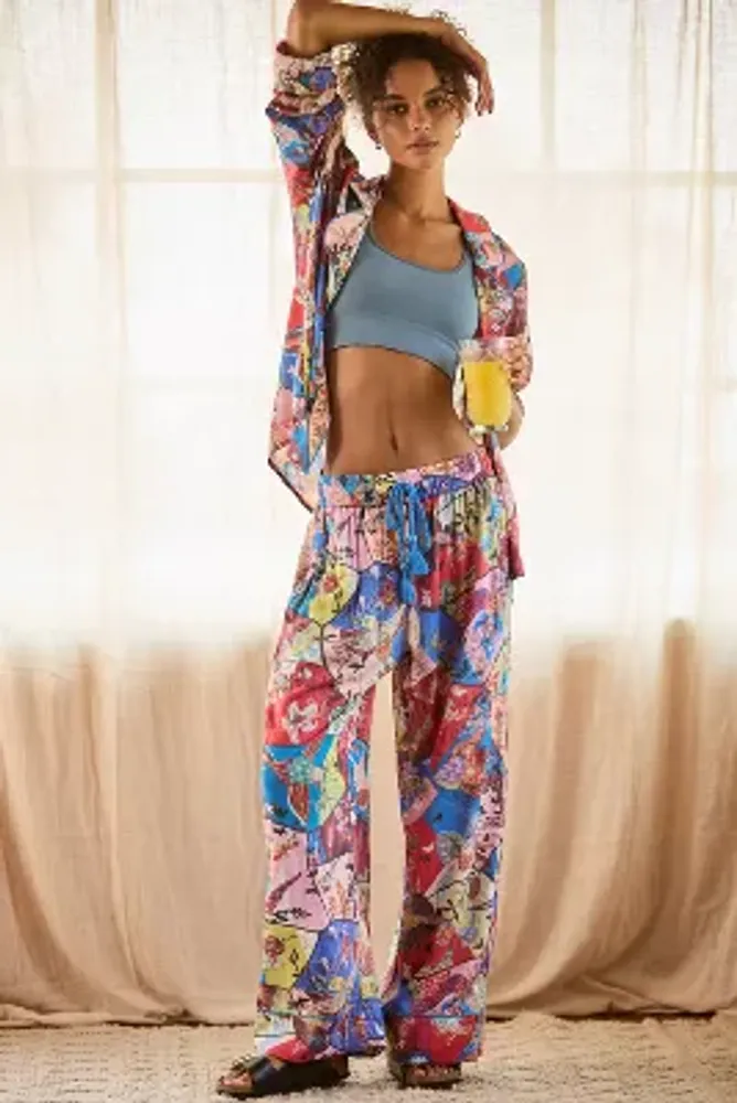 By Anthropologie Silky Pajama Pants