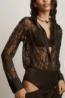 By Anthropologie Lace Bodysuit