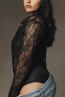 By Anthropologie Lace Bodysuit