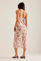 Wild Lovers Floral Mesh Midi Skirt