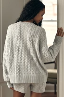 Papinelle Cozy Cable Cotton Cashmere Sweater