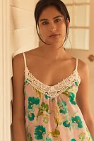 Papinelle Audrey Silk Blend Floral Lace Maxi Nightgown