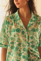 Papinelle Florence Buttondown Shirt & Boxer Shorts Pajama Set
