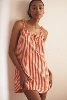 Farm Rio x Anthropologie Tie-Strap Mini Nap Dress