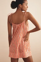 Farm Rio x Anthropologie Tie-Strap Mini Nap Dress
