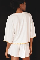 Farm Rio x Anthropologie Oversized Cropped Graphic Tee