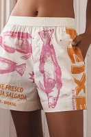 Farm Rio x Anthropologie Printed Cotton Boxer Shorts
