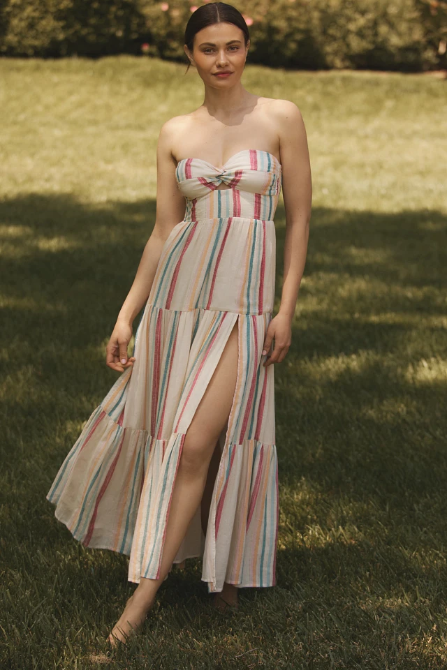 LSPACE Alessandra Linen Midi Dress at MarketFair Shoppes in Princeton, NJ