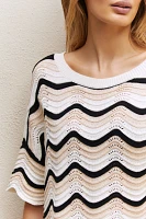 LSPACE Make Waves Crochet Top