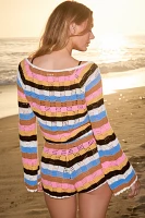 LSPACE Lost Tides Crochet Crop Top