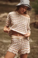 LSPACE Sun Chaser Crochet Shorts