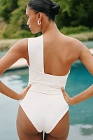 Haight Crepe Maria One-Shoulder One-Piece Swimsuit