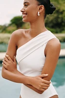 Haight Crepe Maria One-Shoulder One-Piece Swimsuit
