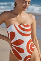 Cala de la Cruz Lore Strapless One-Piece Swimsuit